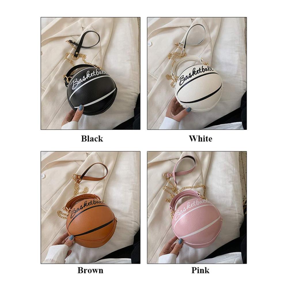 Basketball-Umhängetasche mit modischer Kette und verstellbarem Riemen