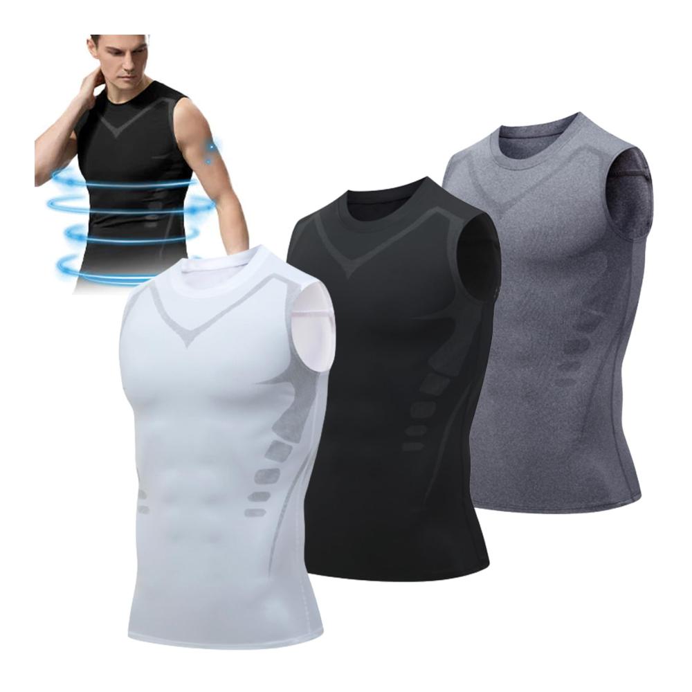 ENERGXCEL Ionic Body Shaping Vest for Men - Advanced Ion Body Shaper in Cooling Silk Fabric