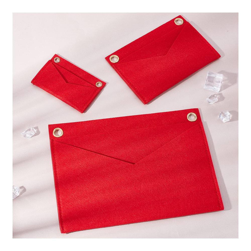 Filz-Geldbörsen-Organizer-Einsatz WADORN - Taschenorganizer für perfekte Ordnung Multi-Pocket-Einsatz Liner Pochette Envelope Bag Insert Conversion Kit Aufbewahrungszubehör - 3 Stile Filz-Taschen-Organizer Tasche in Tasche - 6/10/15 9cm breit