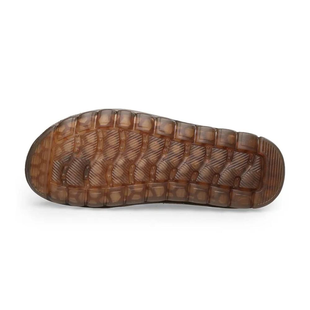Männer-Leder Flip Flops HZH - Trendige rutschfeste Sandalen für Strand und Zuhause (Größe 41