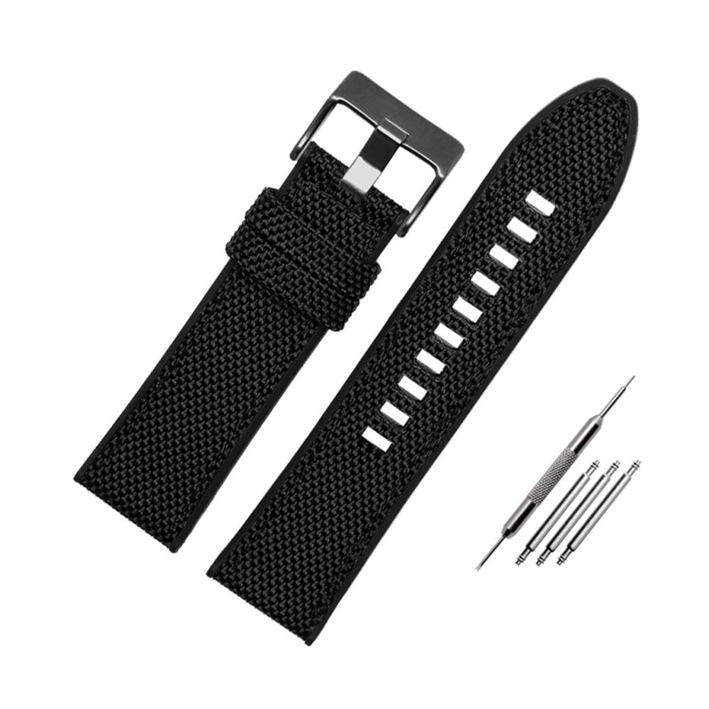 Strapazierfähiges Nylon Uhrenarmband | 24mm/26mm/28mm Größen | Atmungsaktiv & Verschleißfest