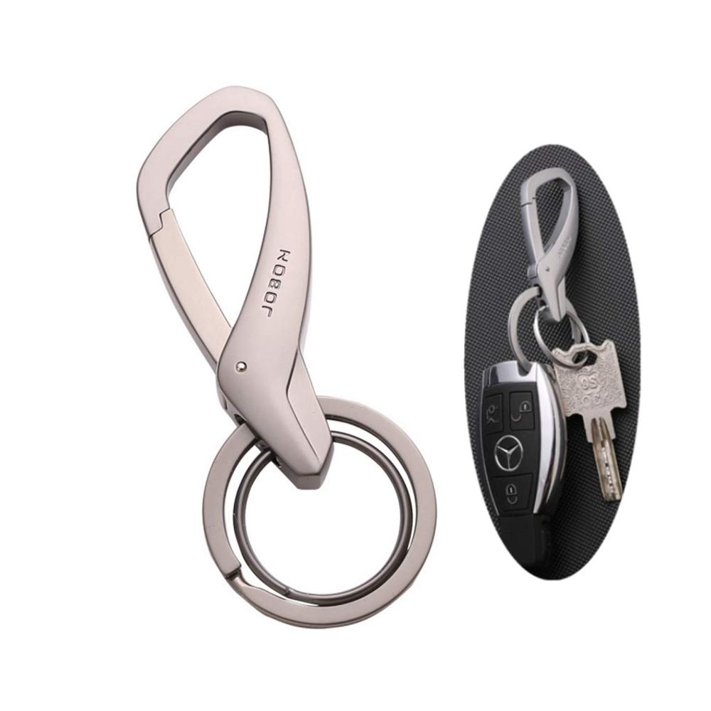 Premium Zinklegierung Schlüsselringe & Schlüsselbänder Robuste Doppelschnalle ideale Auto-Schlüsselanhänger & Halter für Herren und Damen | Business-Geschenk