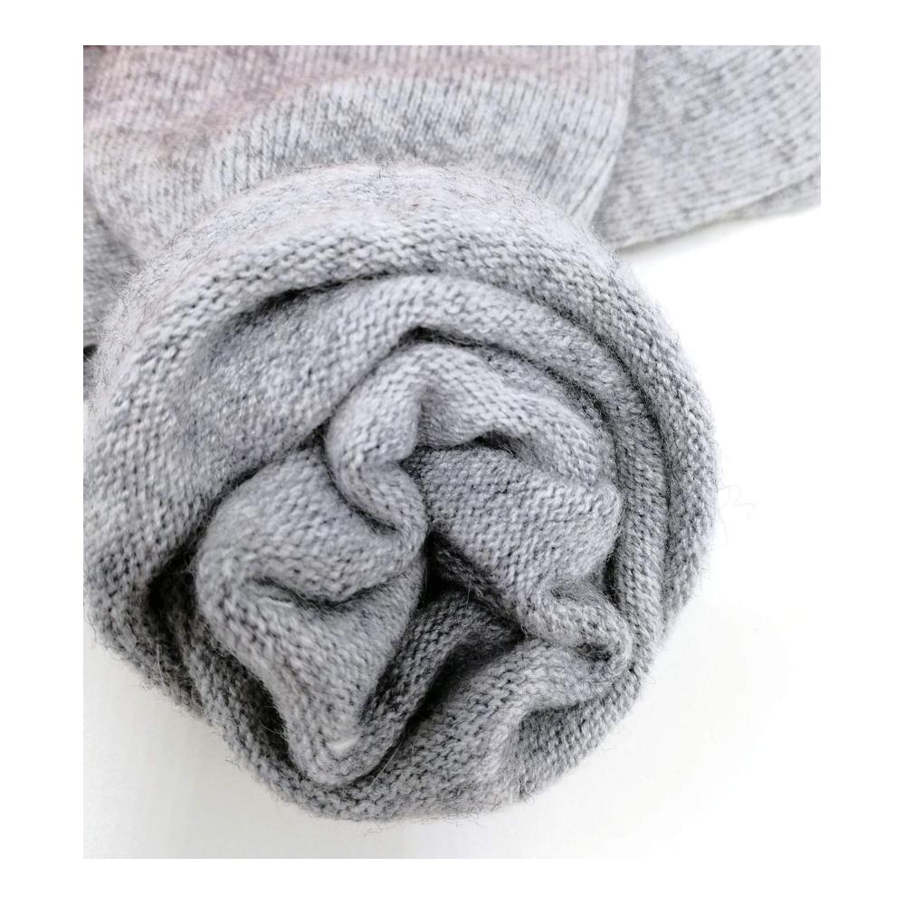 Cashmere Socken Damen Herren Unisex - Handgenähte Crew Mid-Calf Socken Dicke Bettsocken für Zehen und Ferse - Hochwertige Qualität