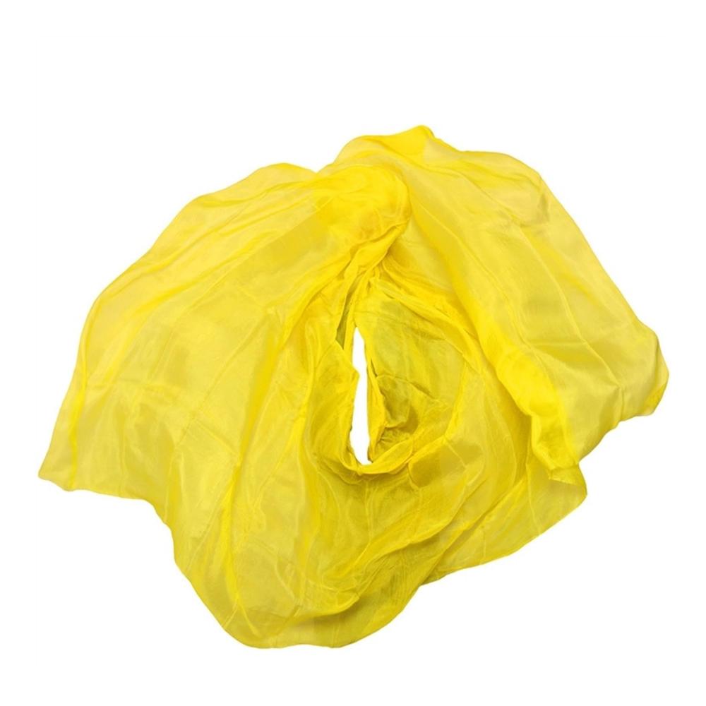 Chiffon Bauchtanzschal aus echter Seide - Damen Performance Schal in Gradientenfarben für Handarbeit Belly Dance Veil und Shawl Handgeworfen - Natürliche Seide ideal für erwachsene Frauen