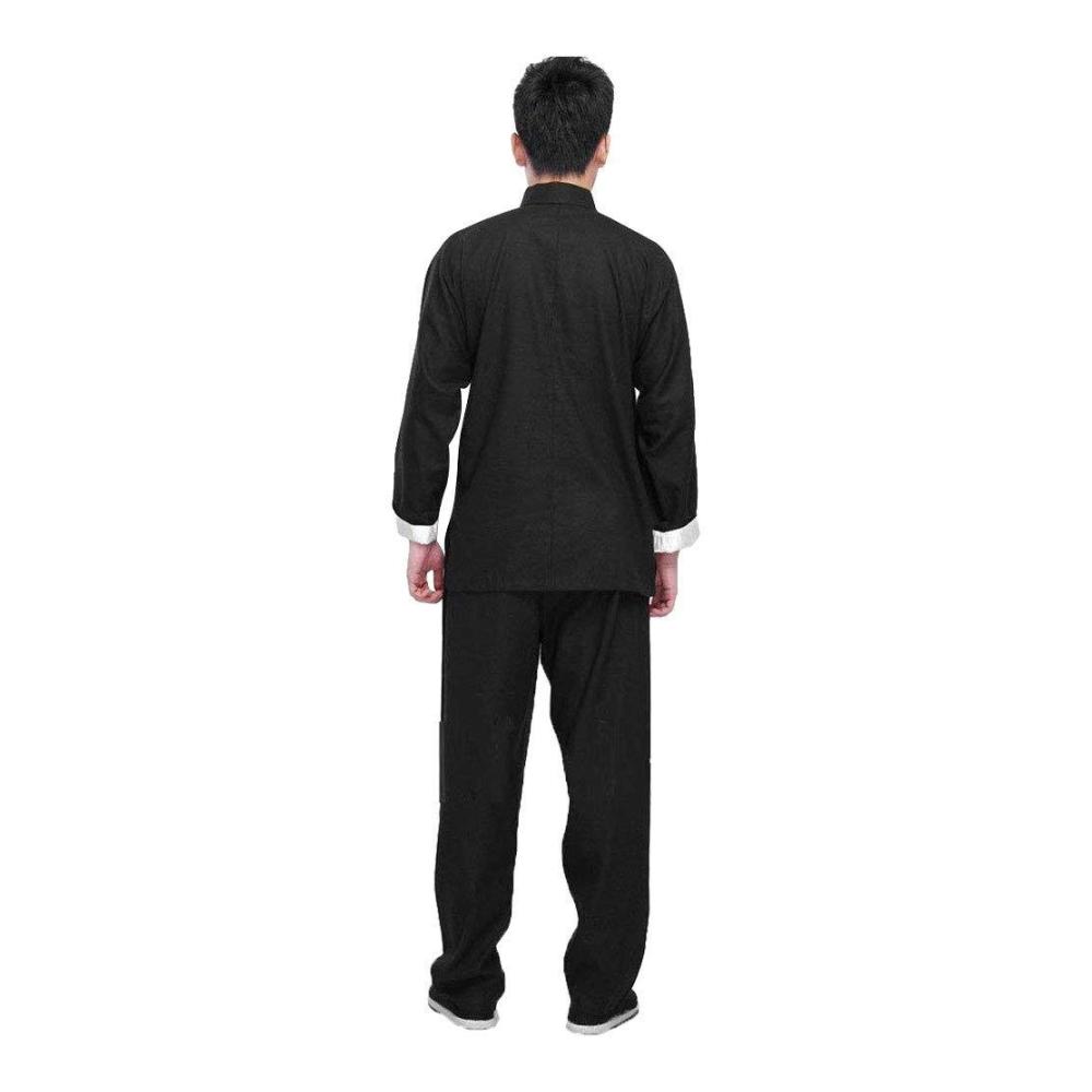 Klarer Fokus Traditionelle Chinesische Kung Fu Trainingsanzüge für Herren – Tai Chi Qigong Wing Chun und Shaolin Wushu Vereint in einem Langarm-Uniform-Set