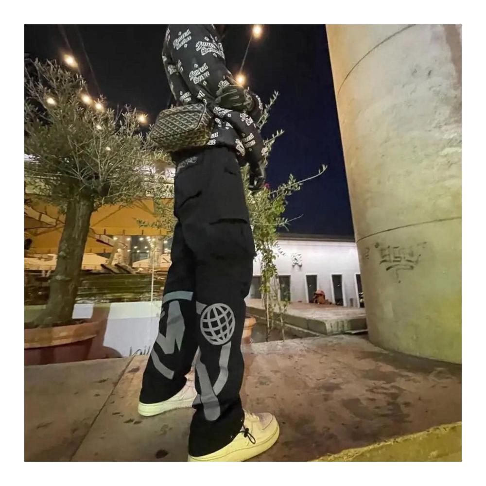 Y2K Baggy Jeans für Herren - Hip Hop Streetwear Cargo Pants mit weitem Bein