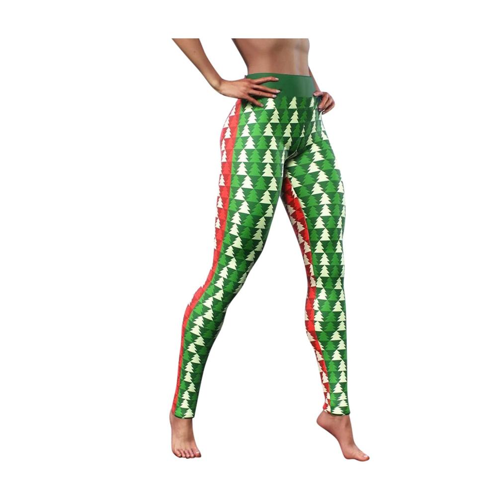 Weihnachtsbogen Yoga Leggings für Damen - Stretch Print Sport HosenS