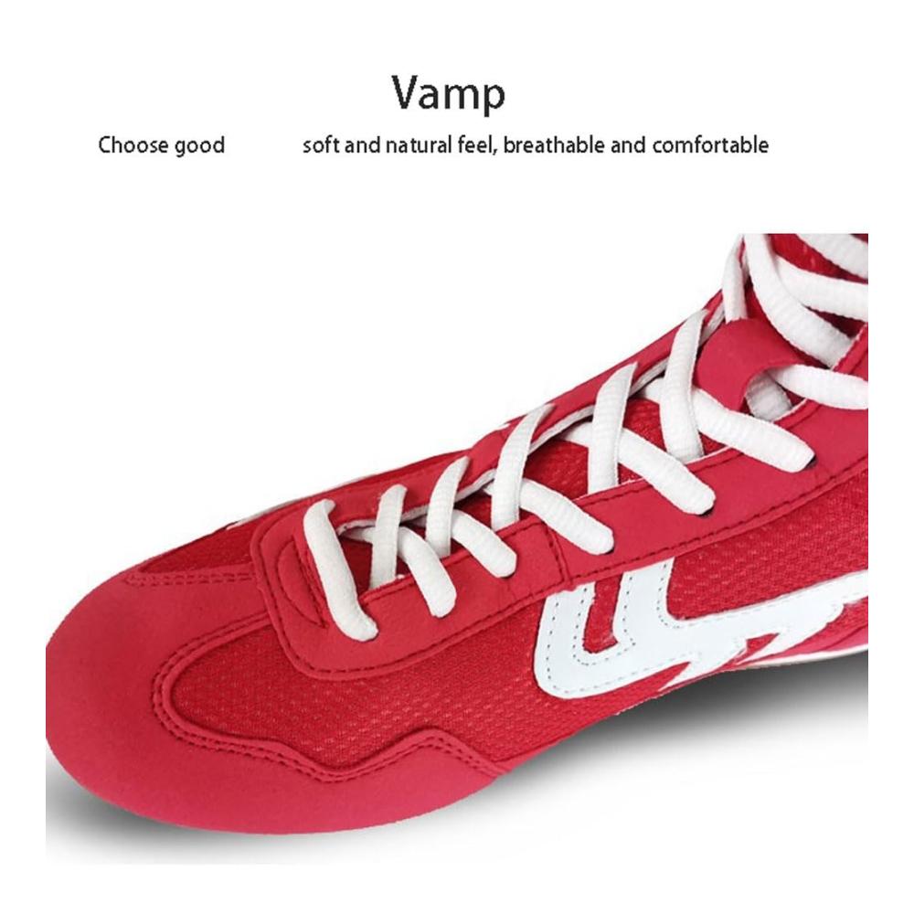 Unisex High-Top Boxschuhe für Training & Kampfsport | Atmungsaktiv & Stützend | Ideal für Boxen Thai Taekwondo | Größen 35-46EU
