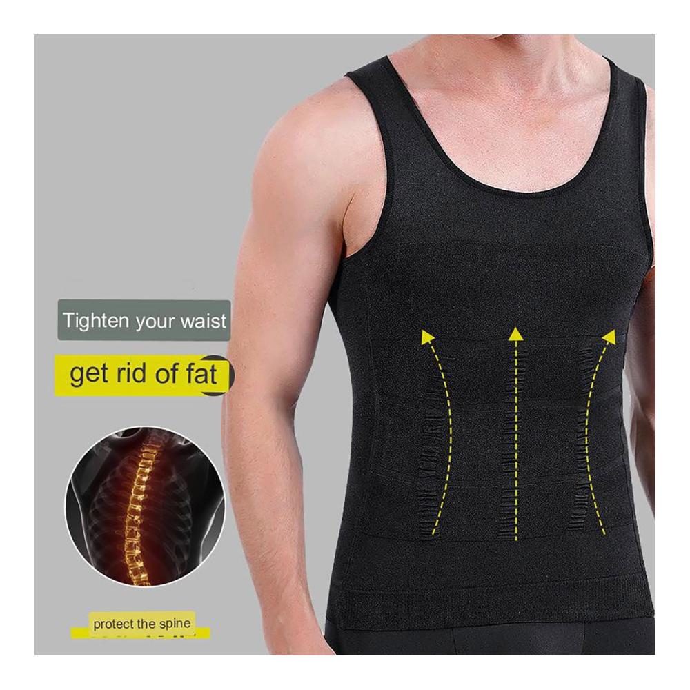 Herren Kompressions-Unterhemd | Thrasher Tanktop Slim Body Shaper | Hochwertiges Schlankheitsweste Shirt