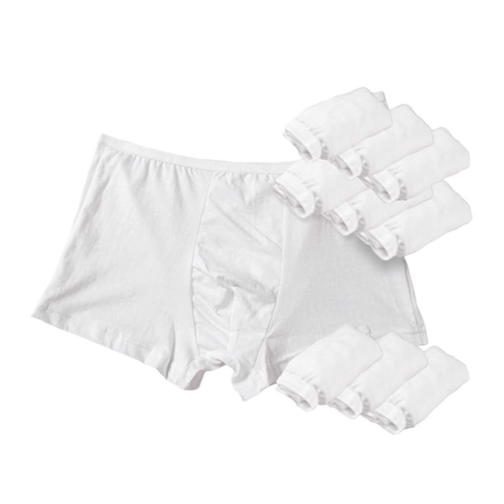 10er Pack Baumwoll-Einweg-Boxershorts für Herren – Ideal für Krankenhaus Reisen Spa und mehr
