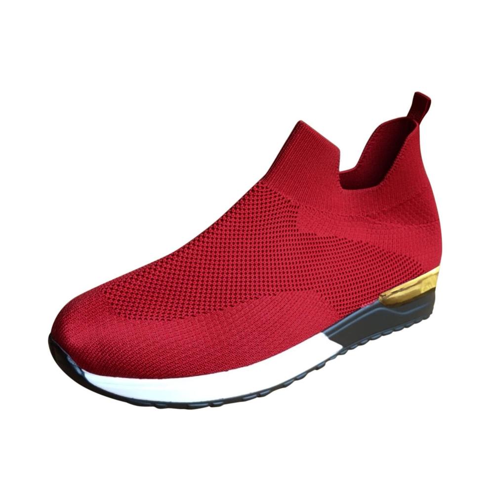 Memory Foam Slip On Walkingschuhe für Damen – Leichtgewichtige Sneakers mit Wasserdichtem Design Atmungsaktiver Sport- und Freizeitschuh für Damen – Bequeme Schlupfschuhe mit Cushion Unterstützung