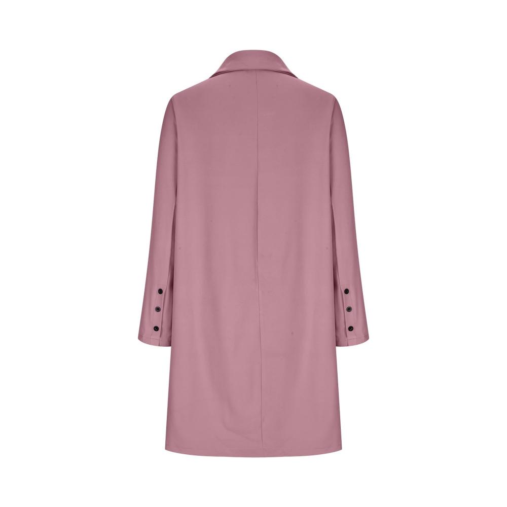 Langarm Damen Daunenjacke mit Umlegekragen für den Winter Stilvolle Wolljacke in Einfarbig mit Übergangsfunktion idealer Windbreaker für die Freizeit