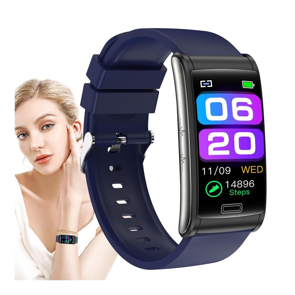Fashion Smartwatch 147 Zoll mit Blutzuckermessung Herzfrequenz Blutdruck EKG Körpertemperatur - FitnessTracker für Herren und Damen - Sportuhr ohne Stechen