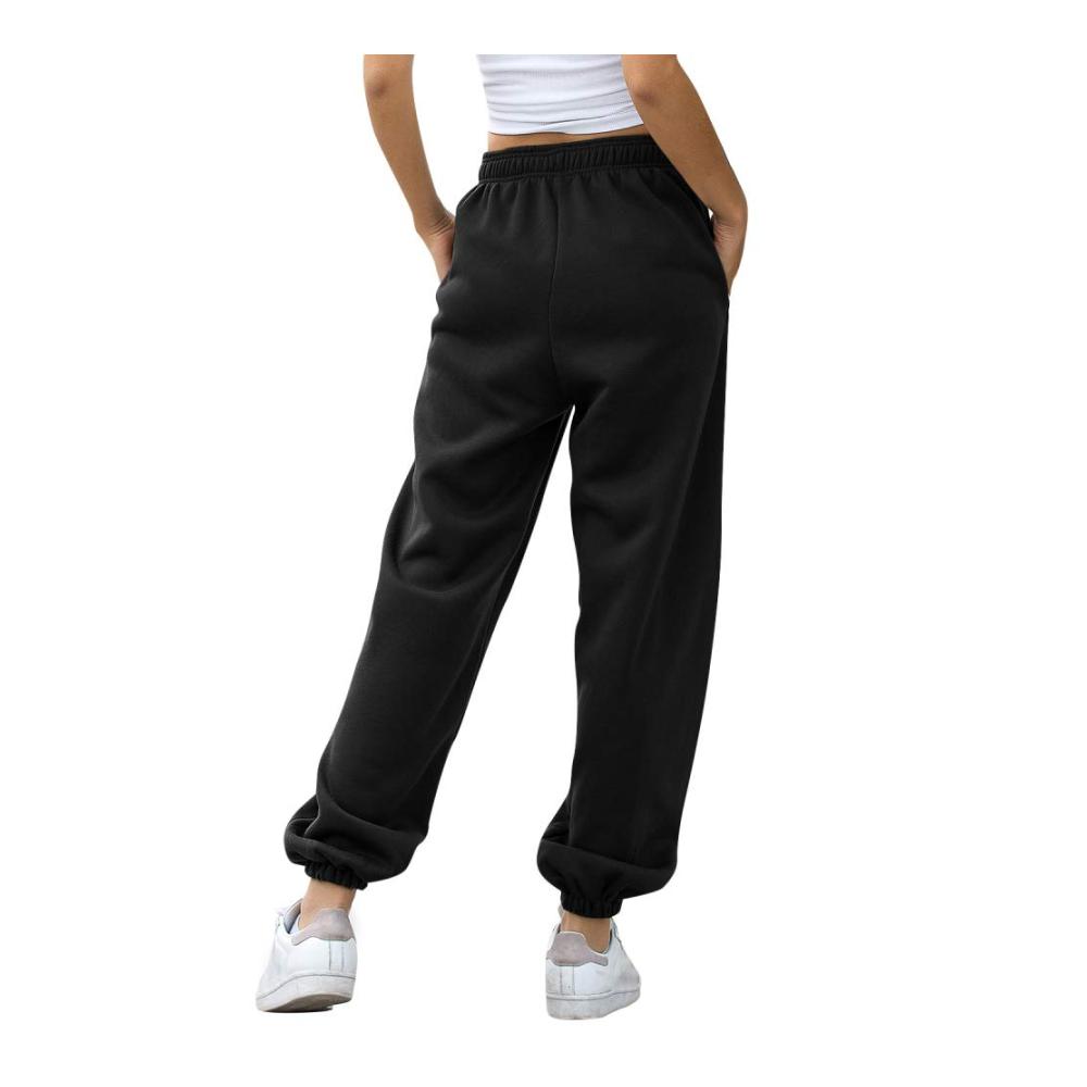 MoneRffi Damen Jogginghose – Sporthose Lang mit Taschen Loose Fit Hohe Taille Yoga Hosen Freizeithose Laufhosen aus Baumwolle