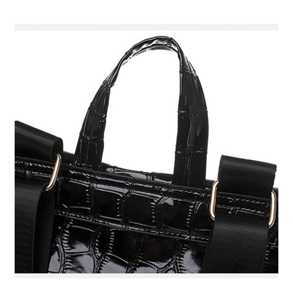 Luxuriöses Damen Leder Rucksackhandtaschen-Set mit hoher Kapazität in edlem Braun - Perfekt für Reisen Schule und Mode