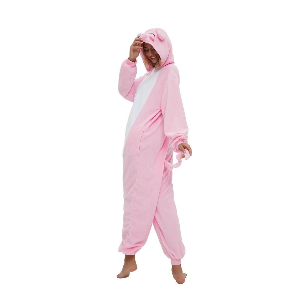 Tierischer Spaß SMITHROAD Jumpsuit - Fasching Halloween Cosplay - Fleece-Overall für Erwachsene - Unisex Schlafanzug & Nachtwäsche