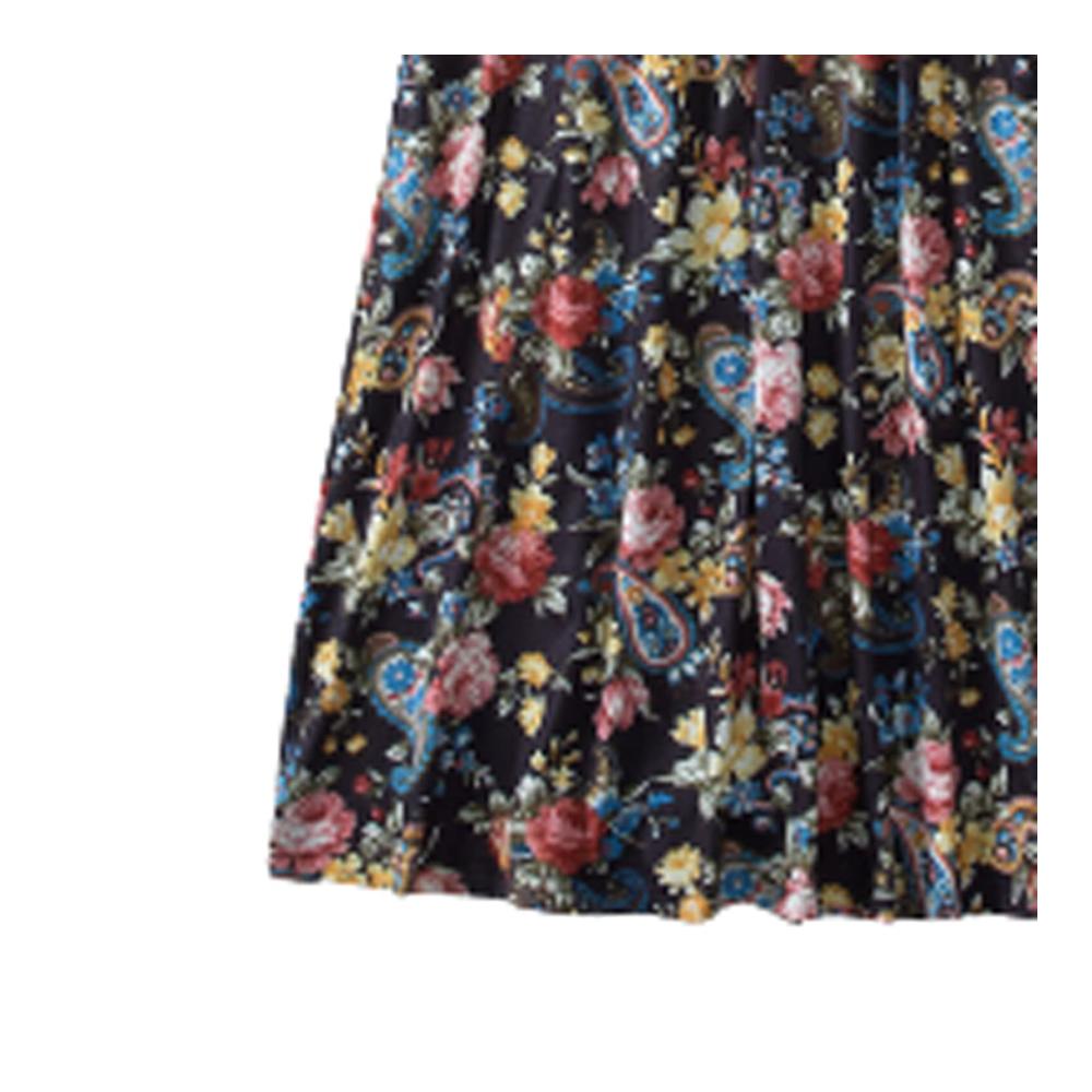 Sommerliche Familien-Outfits Florales V-Ausschnitt Kleid für Mutter & Tochter Knielang dazu Vater & Sohn Kurzarm-T-Shirts