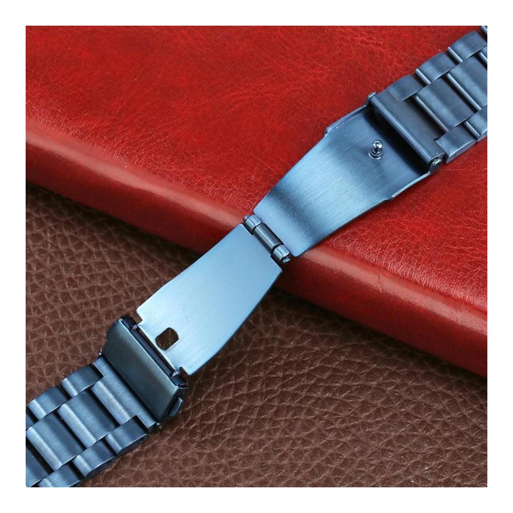 20/22mm Edelstahl Uhrenarmband in königlichem Blau - Sportliches Metallarmband Ersatz für Herren und Damen (Bandbreite 20mm