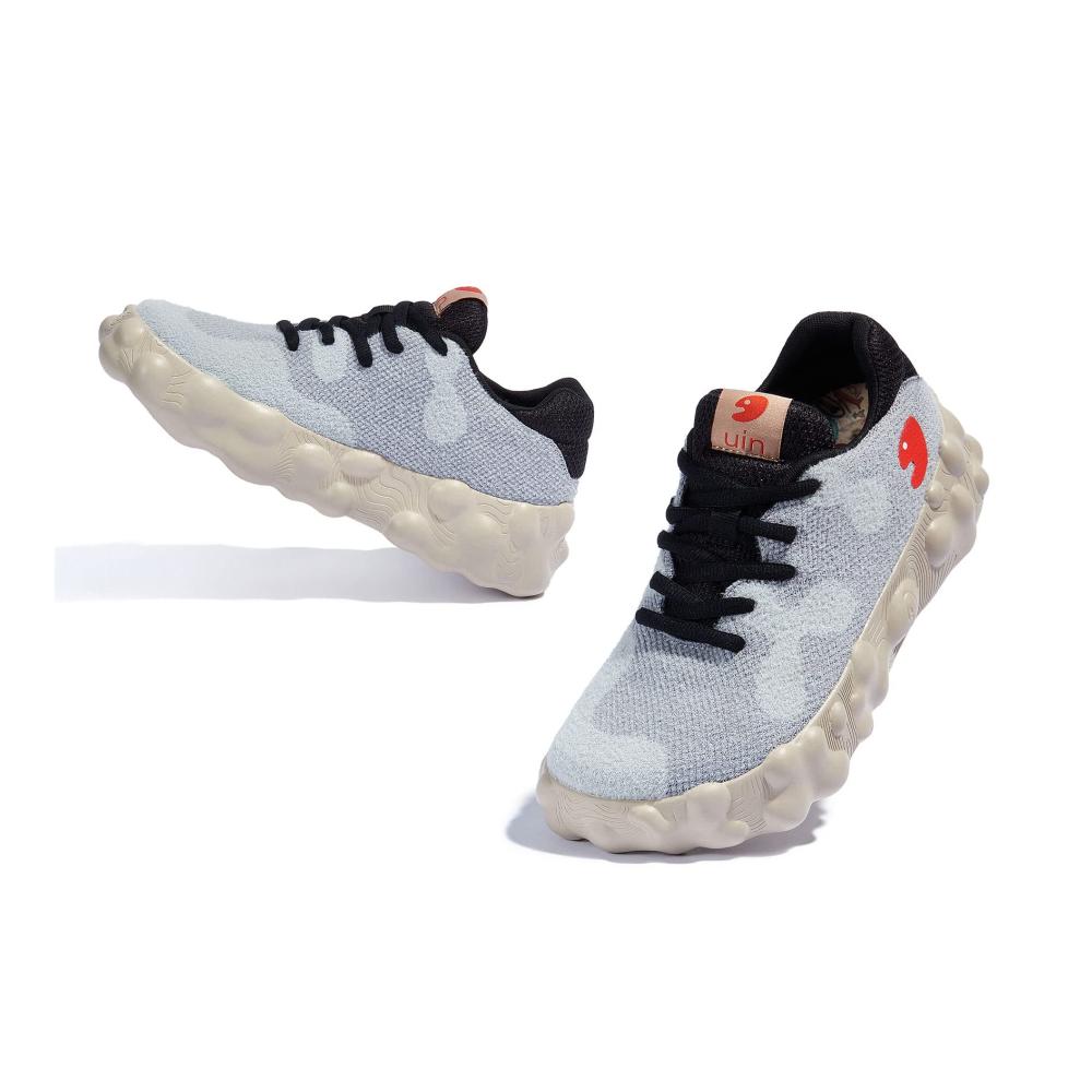 Damen Straßenlaufschuhe Leichte Reiseschuhe Slip On Segelschuhe in Weiß – Meerjungfrau Fashional Sneaker Canvas für Casual Wear