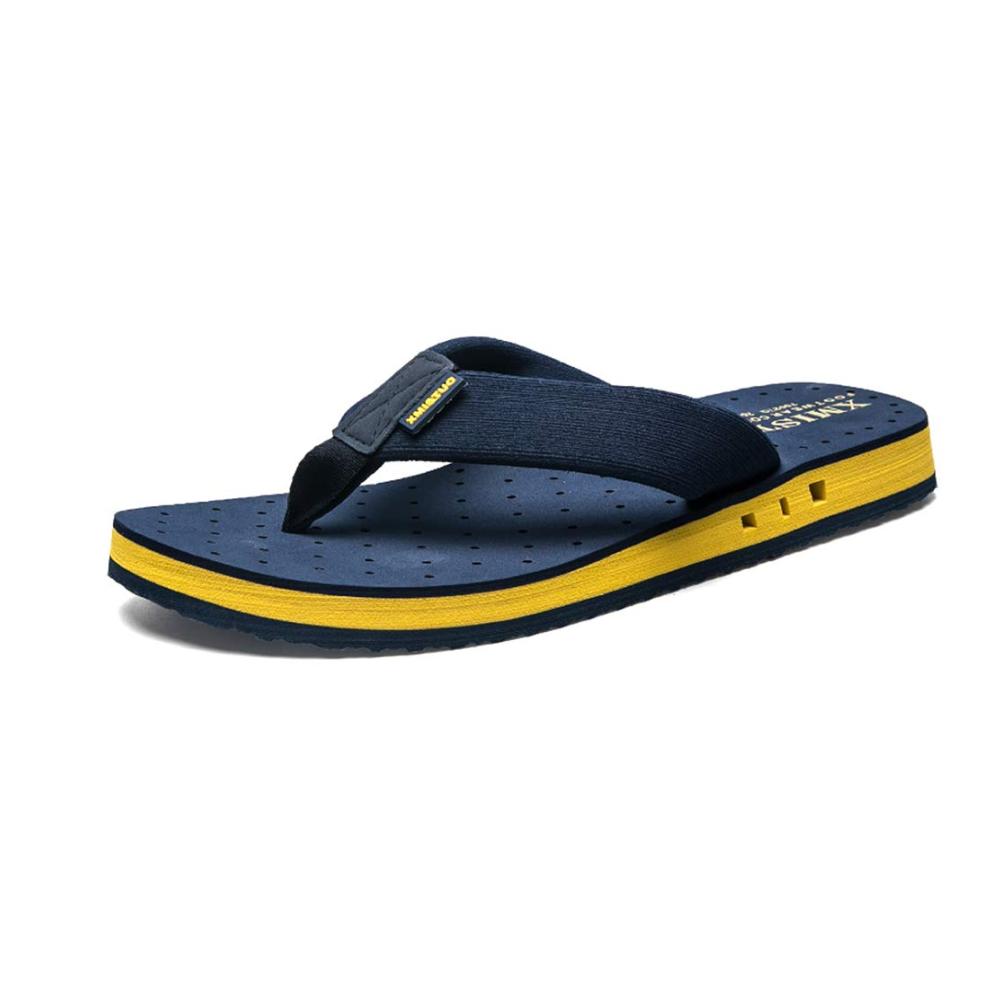 Zehentrenner Unisex Leichte bequeme Badelatschen in Blau - Sommer Flip Flops für Herren und Damen (Größe 41 EU
