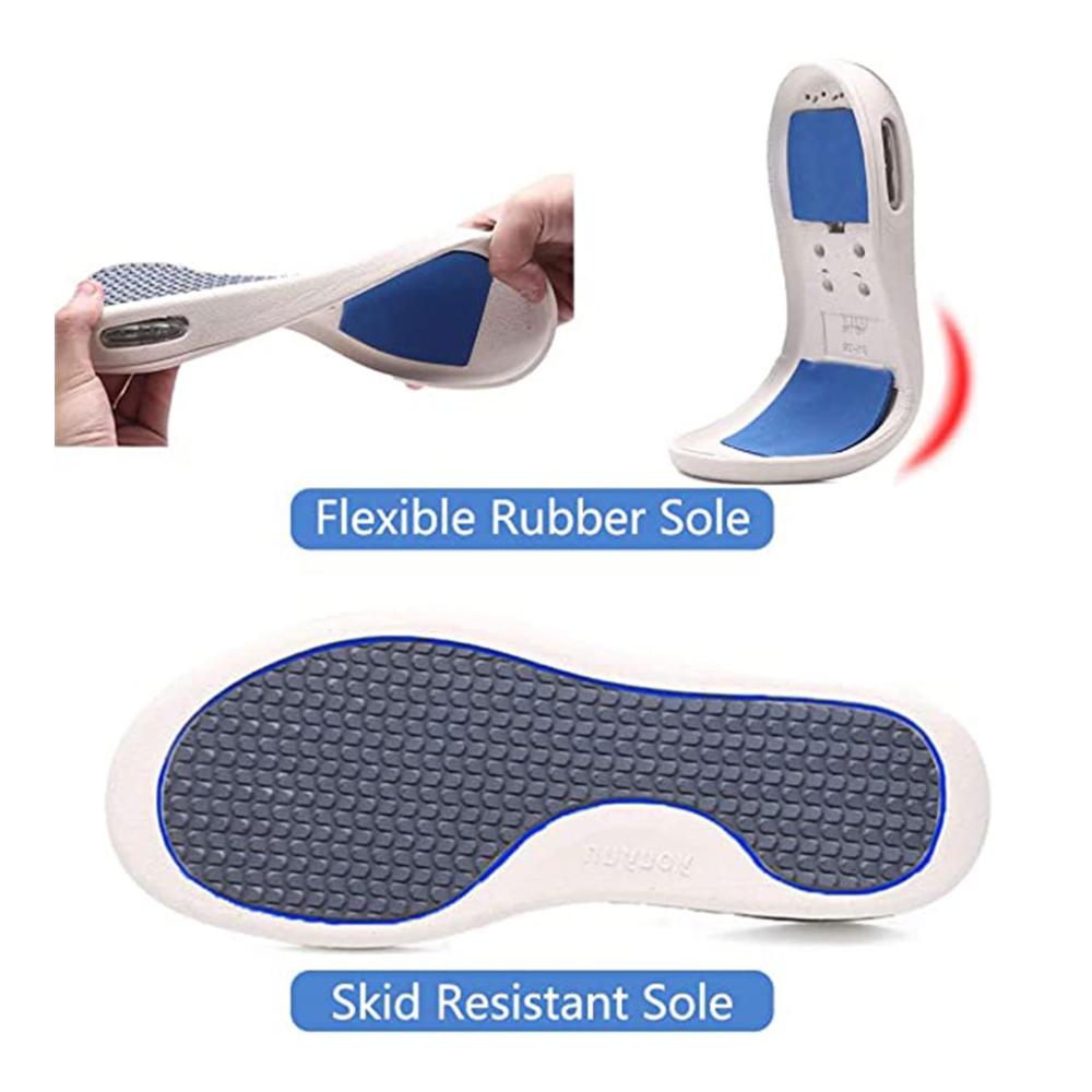 Diabetiker-Wanderschuhe für ältere Damen | Verstellbarer Verschluss Atmungsaktiv Leichtgewicht | Breite X-Wide Passform rutschfeste Sohle Luftkissen-Sneaker für geschwollene Füße & Ödeme