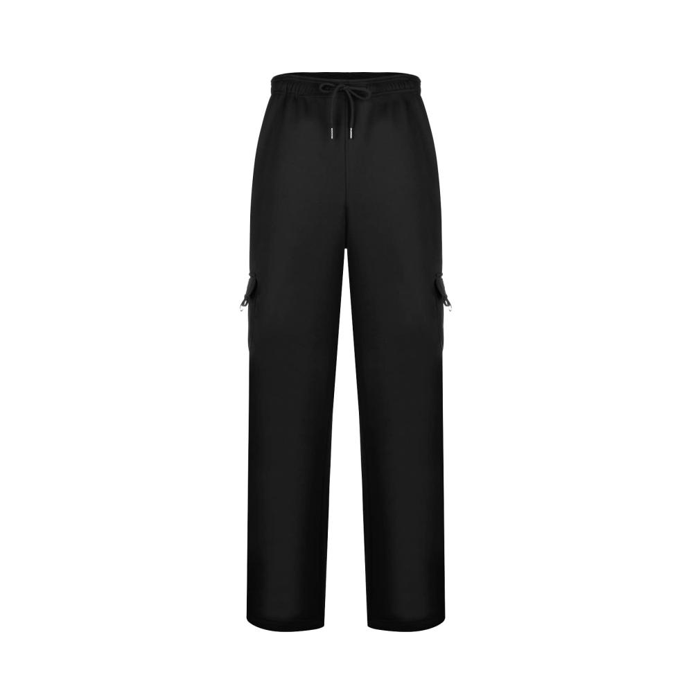 Herren Jogginghose 2023 Chino Cargo Hose aus Baumwolle Elastische Taille Kordelzug Taschen - Casual Sweatpants für Sport und Freizeit (Regular Fit