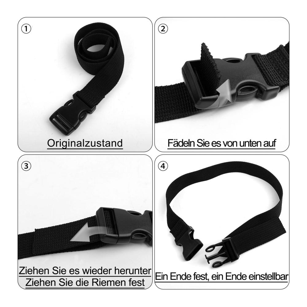 Gepäckgurte & Kofferbänder Set - 4 Stück Premium Koffergurte mit einstellbarer rutschfester Funktion inkl. Kofferanhänger für sicheres Reisen (Rosa Marineblau