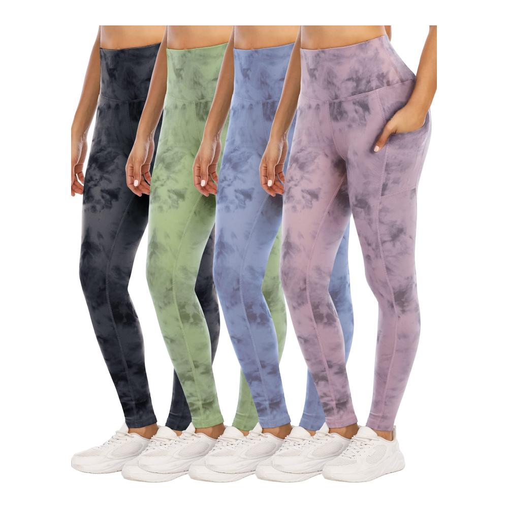 4 Packungen - Schwarz/Grasgrün/Flieder Pink/Stahlblau
