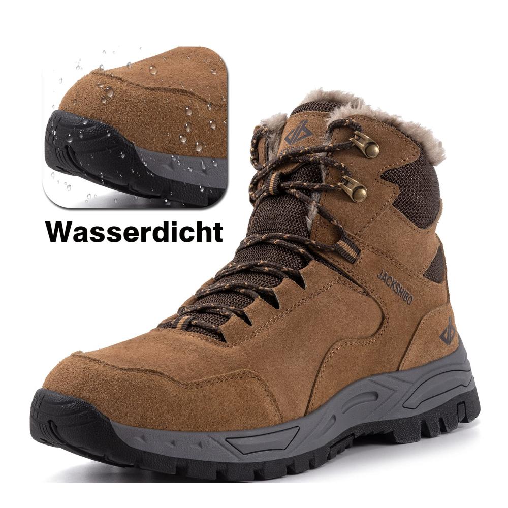 Wasserdichte Herren- und Damen-Winterschuhe Warm Gefüttert Rutschfest für Outdoor-Wanderungen Trekking & Schneeabenteuer