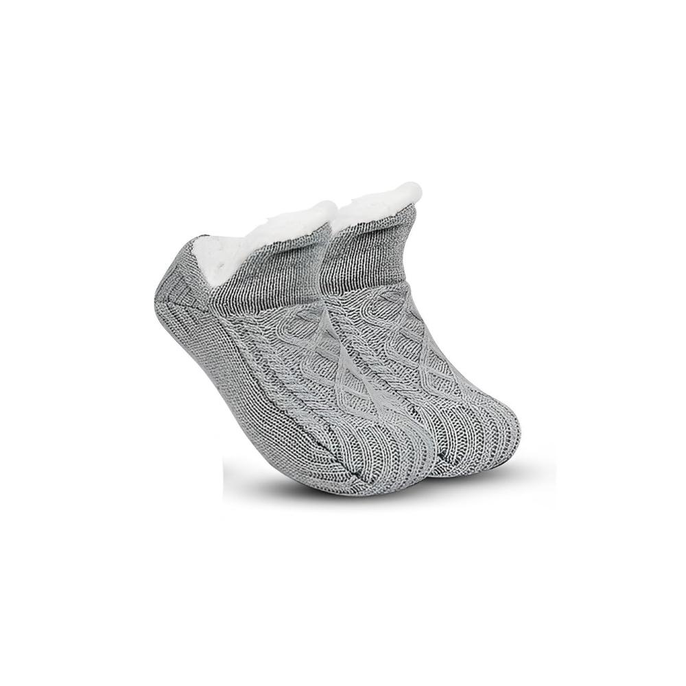 Rutschfeste Thermosocken mit V-Mund für Damen - Gemütliche Schlupfsocken für Zuhause Schlafzimmer & Schlafsaal