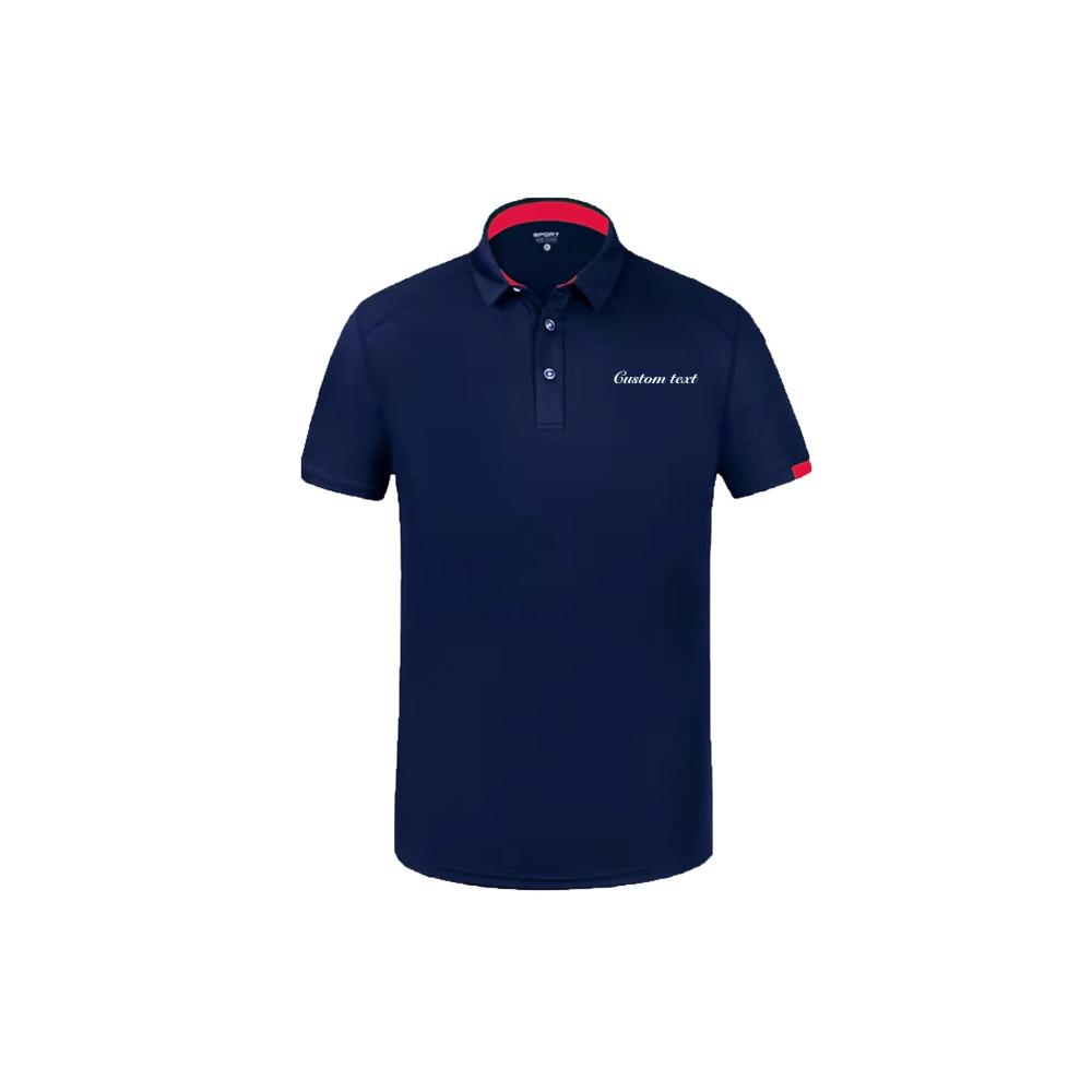 Personalisierte Polo-Shirts für Herren Exklusive Stickerei kurze Ärmel ideale Arbeitskleidung und Golf-T-Shirts