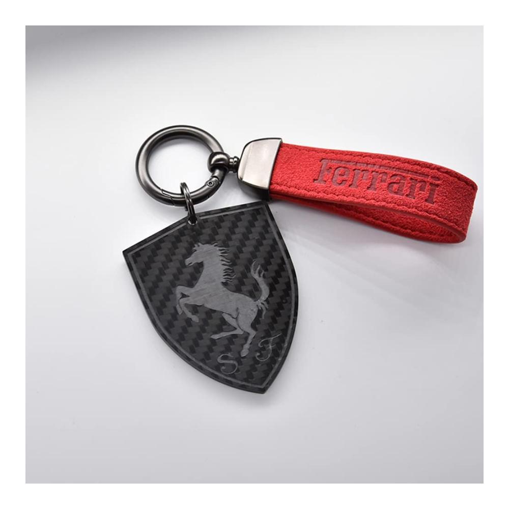 Auto Schlüsselanhänger Hochwertige Leder Schlüsselbänder für Ferrari Enthusiasten