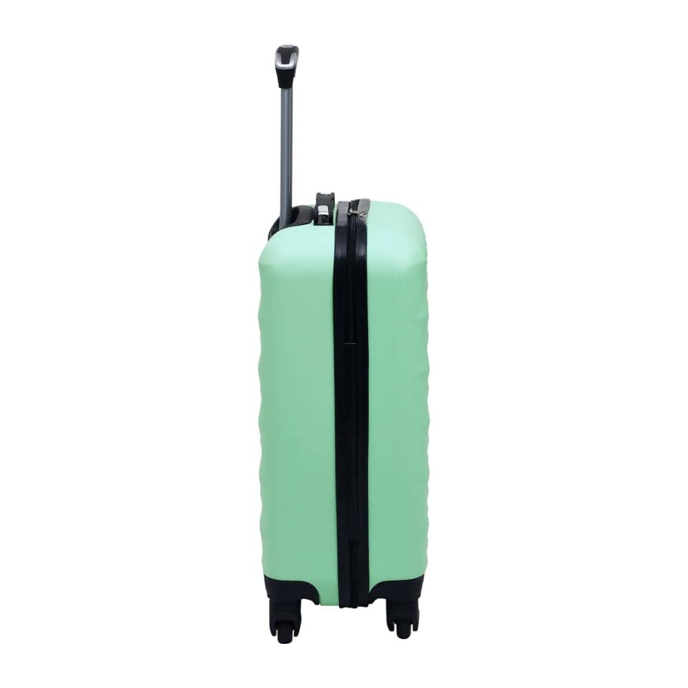 Mintfarbenes 2-teiliges Hartschalen-Trolley-Set aus strapazierfähigem ABS für stilvolles Reisen