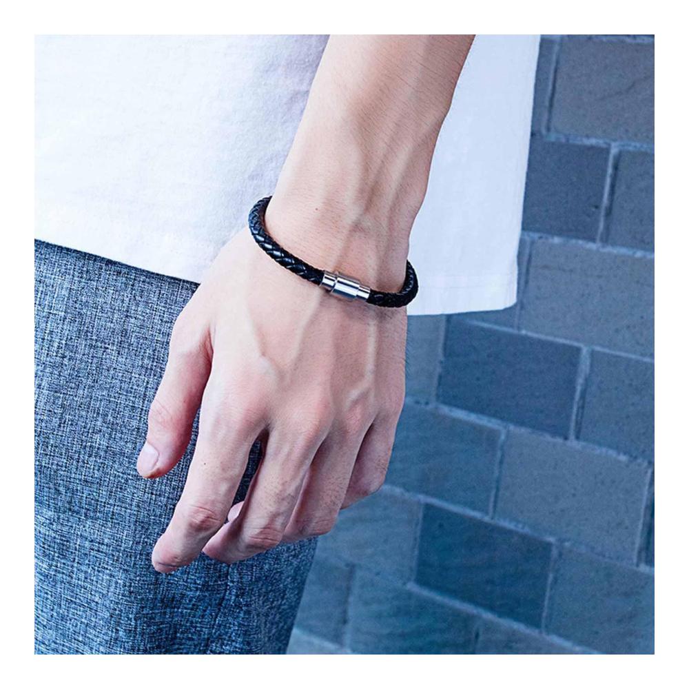Magnetische Paar-Armbänder Panova – Elegantes Lederarmband-Set mit Verschluss für Männer und Frauen