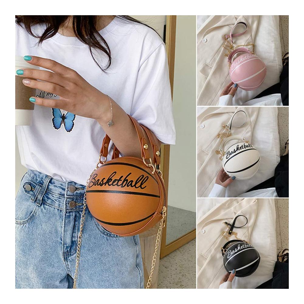 Basketball-Umhängetasche mit modischer Kette und verstellbarem Riemen