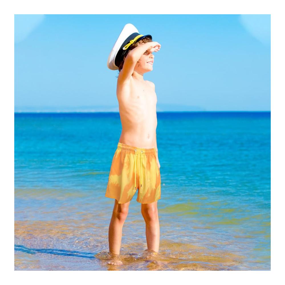 Badehose Herren - Barley Direct Schnelltrocknende Badeshorts mit Farbwechsel Elastisch & Verstellbar Bademode für Herren mit Tunnelzug und Meshfutter