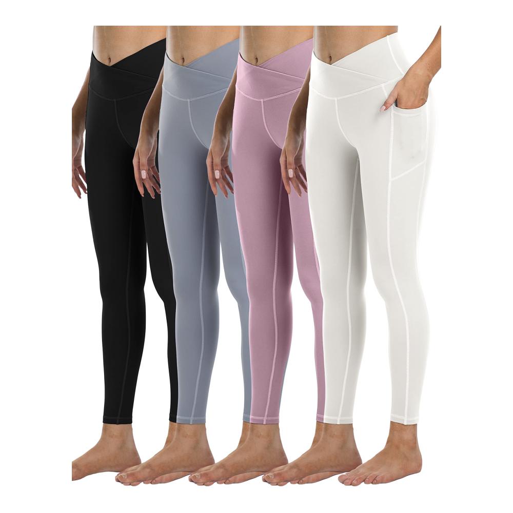 4 Packungen-v#-black/Lilac Pink/Steel Blue/White