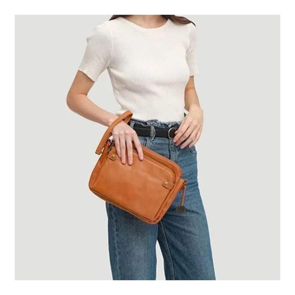 2023 Damen Crossbody Umhängetasche mit integrierter Geldbörse – Hochwertige PU-Lederschultertasche & Clutch
