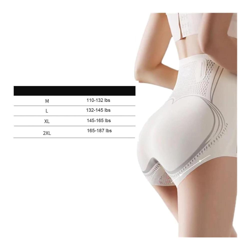 Premium Miederpants 2023 Eis-Seiden-Ionenfaser 3er-Pack Beige Formende Shorts Bequemer und Atmungsaktiver Stoff