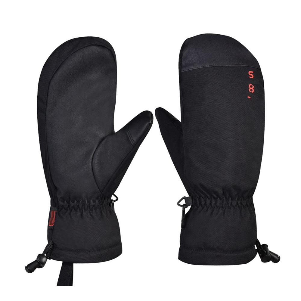 Skifäustlinge für Herren Hochwertige 90/10 Thermo-Daunen -35 °C kältebeständig winddicht und wasserdicht Rutschfeste Handfläche Touchscreen-Handschuhe