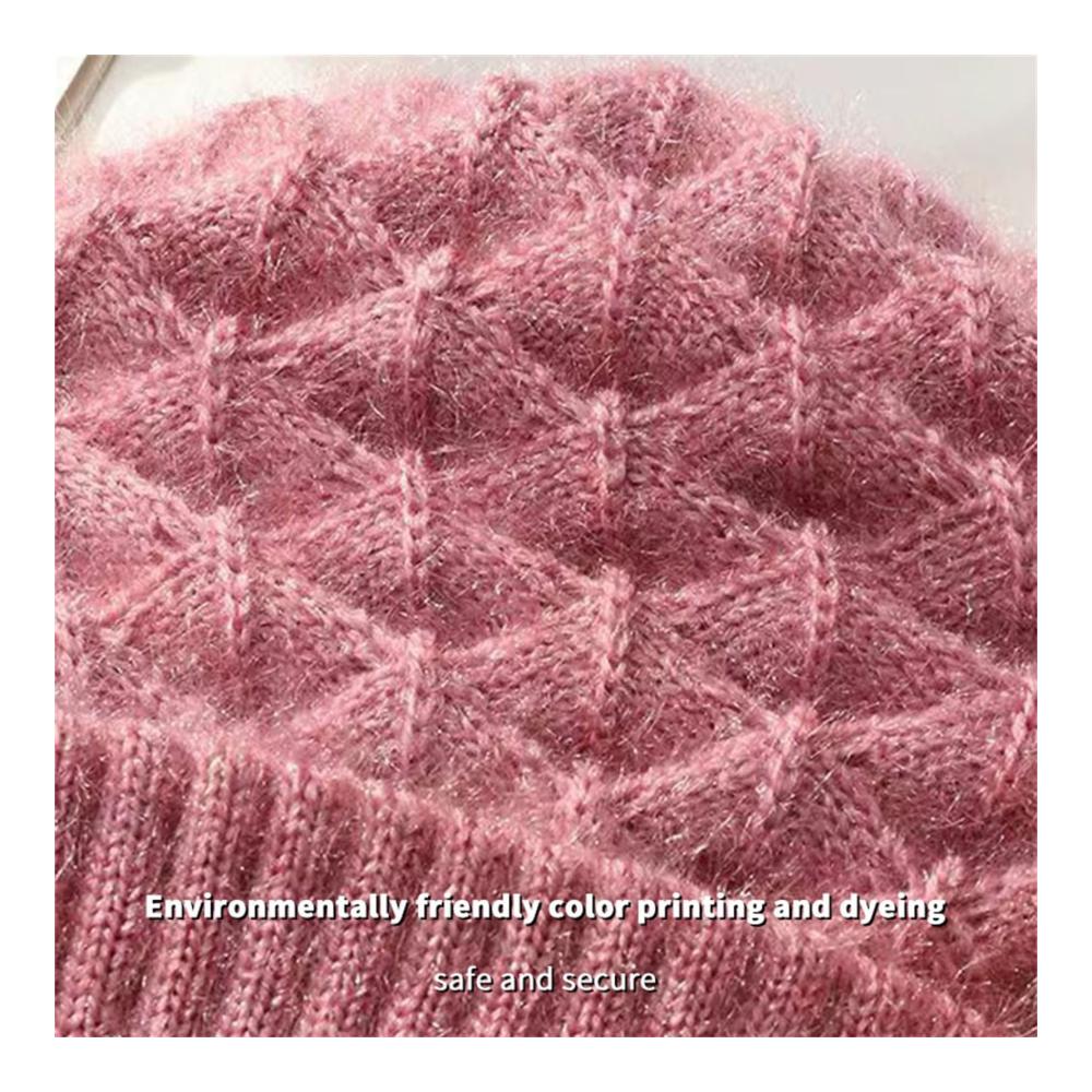 Winddichtes Damen Winter-Set Mütze Schal & Handschuhe mit Integriertem Gehörschutz - Warme Strickmütze und Schal Kombination
