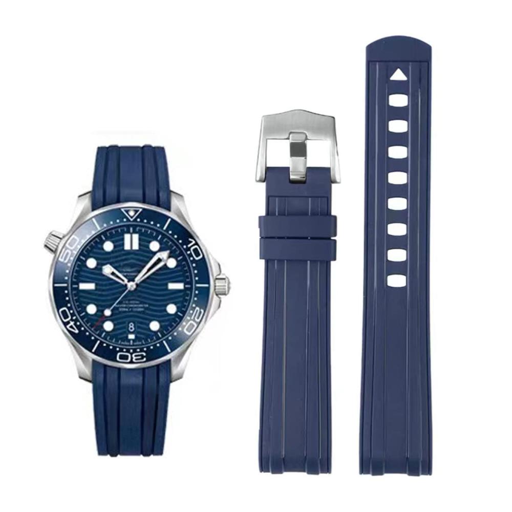 Omega x Swatch MoonSwatch 20mm Silikon Uhrenarmband – Weich Wasserdicht Passend für Seamaster SpeedMaster De Ville Ocean Universe – Kieselgel Armband 20mm 22mm