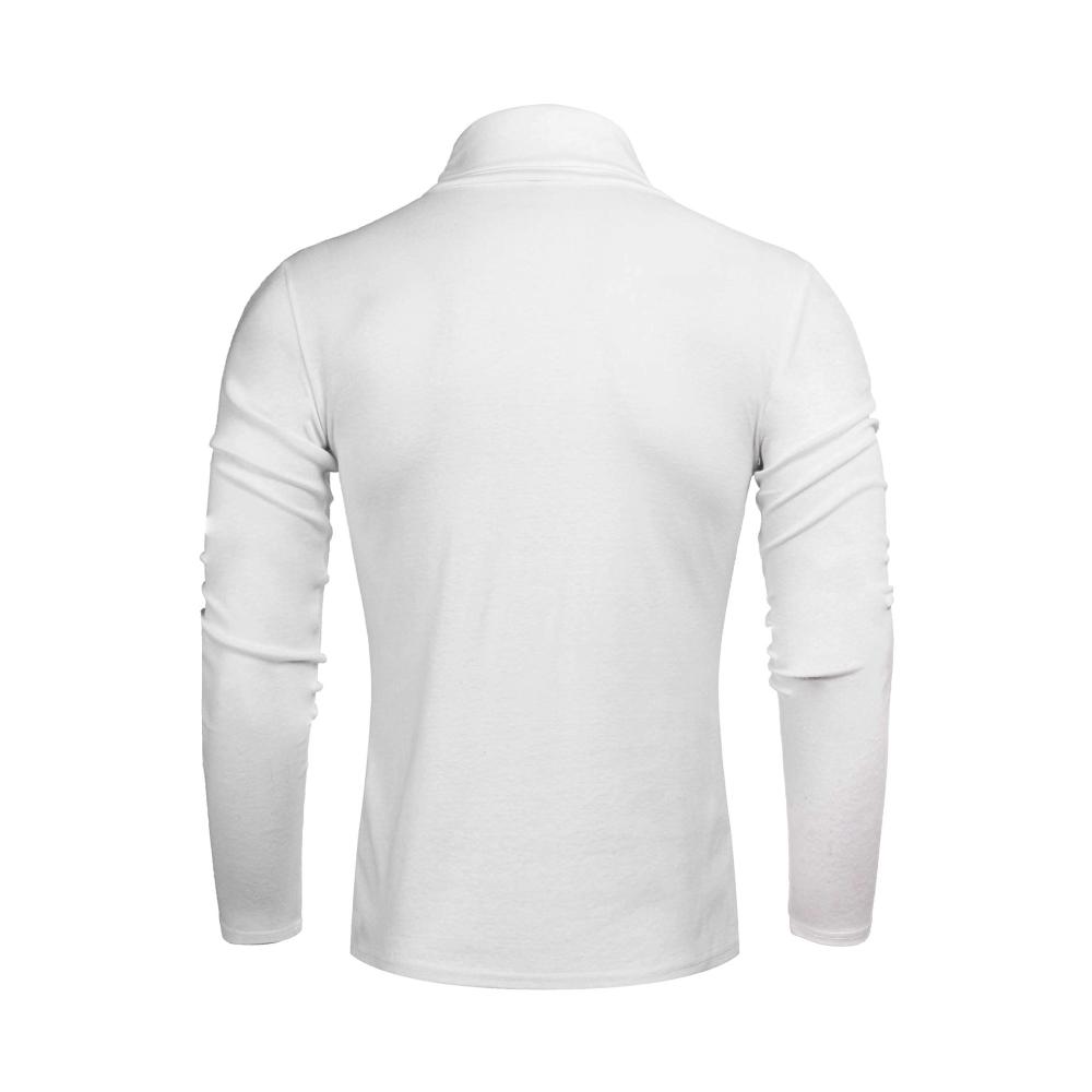 Rollkragen Pullover Herren - Langarmshirt Feinstrick Sweater für stilvolle Freizeit Slim Fit Basic Männer Sweatshirt