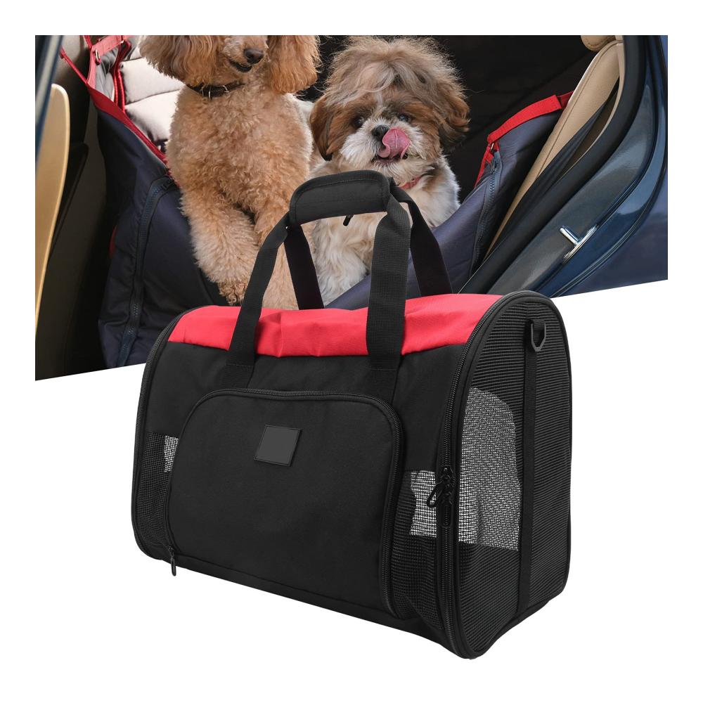 Faltbare Reisetasche aus strapazierfähigem Oxford-Stoff für Hunde – Weiche zusammenklappbare Hundereisetasche ideal für unterwegs