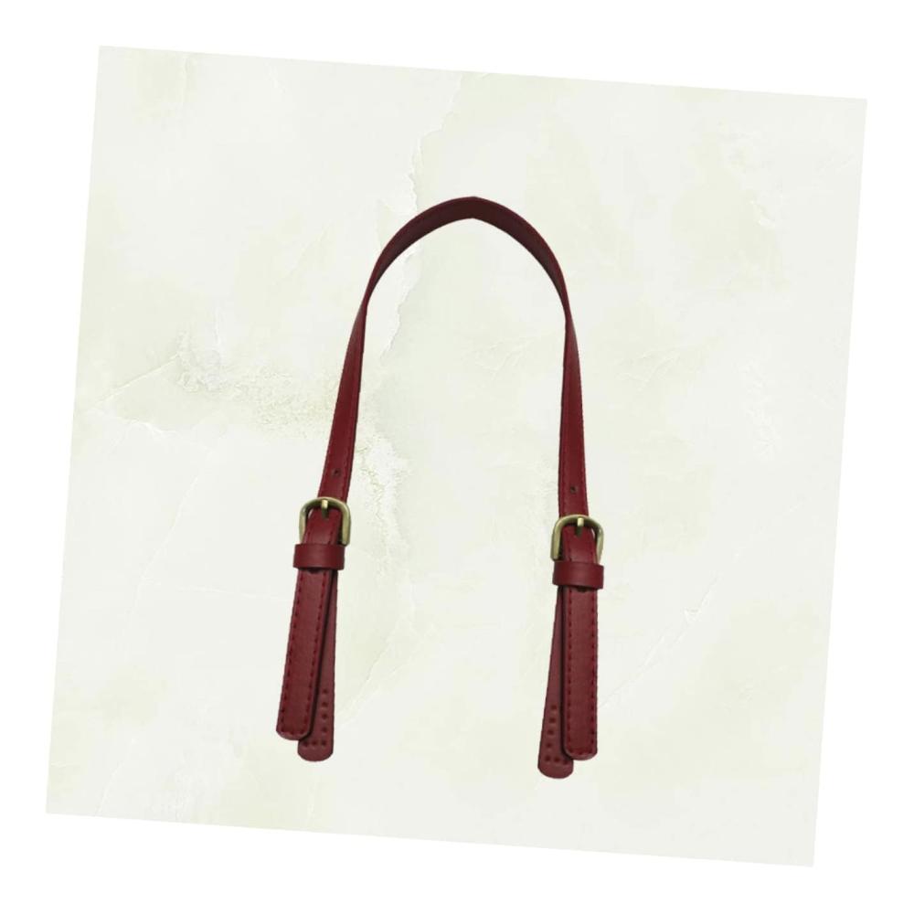 Echtes Leder Umhängetasche Set Damen Handtasche mit Abnehmbarem Riemen Claret Farbe 71 * 1.5 * 0.1cm