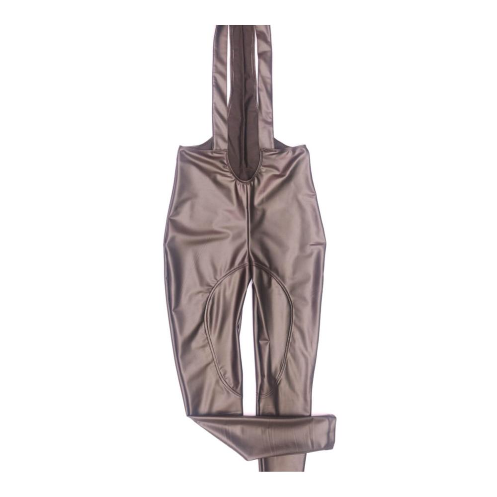 Latex-Ammoniak Siamese Lederhose für Männer – Nachtclub Bühnenkostüm mit Schlinge Weste Gurt und DS-Elementen