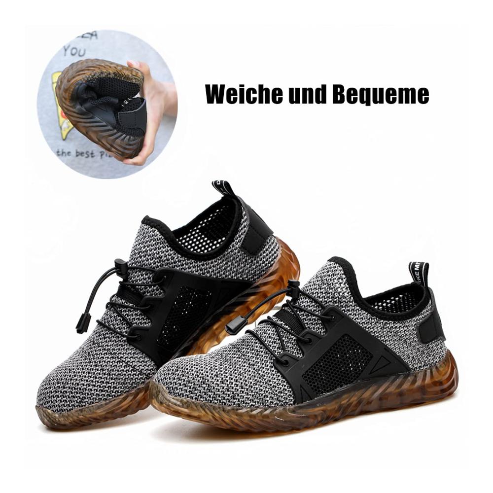 Sicherheitsschuhe Herren/Damen S3 Leichte atmungsaktive Arbeitsschuhe mit Stahlkappen - Sportlich und sicher