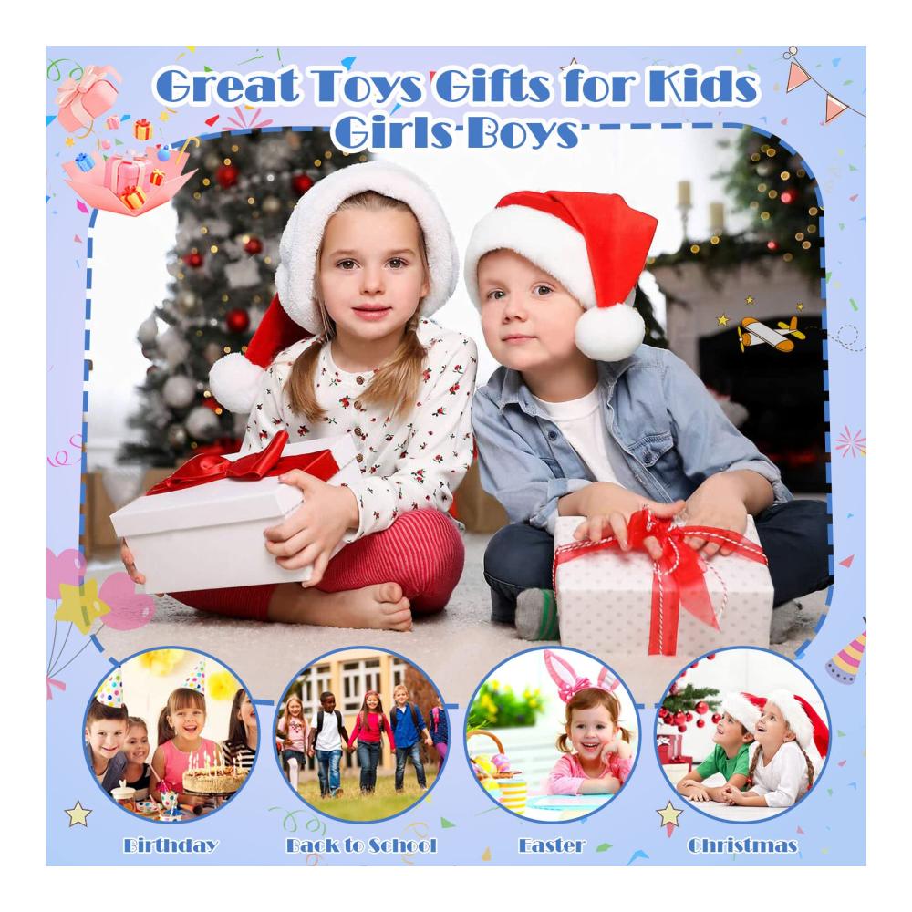 Fashion Smartwatches für Kinder - HD Touch Screen 18 Puzzle Spiele Kamera Video Musik Player - Geschenke für 3-12 Jahre Jungen und Mädchen