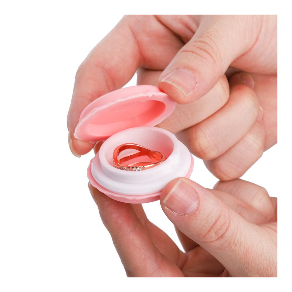 54er Set Mini Macaron Schmuckkästen - Bunte Aufbewahrungsboxen für Ohrringe Halsketten Pillen und Reisen