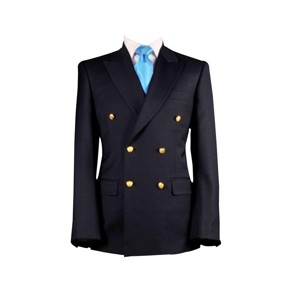 Herren Zweireiher Slim Fit Blazer - QZI Sakkos mit Peak Lapel stilvolle Jacke für formelle Anlässe
